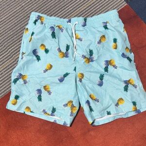 Pineapple Print Swim Shorts